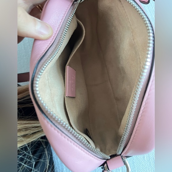 Gucci GG Matelassé Marmont Mini Shoulder Bag in Pink with Silver (RARE COLOR) - Picture 6 of 13